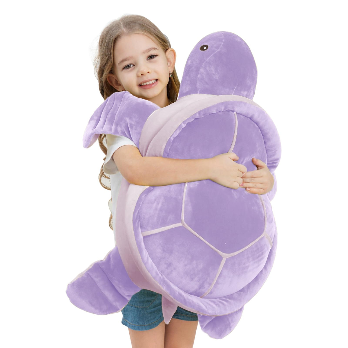 Dalmao 28 Inch Big Sea Turtle Stuffed Animals, Cute Giant Large Jumbo Soft Plush Toys, Ocean Green Turtle Plushie Body Pillow, Gifts for Kid Boys, Girls, Girlfriend, Birthday