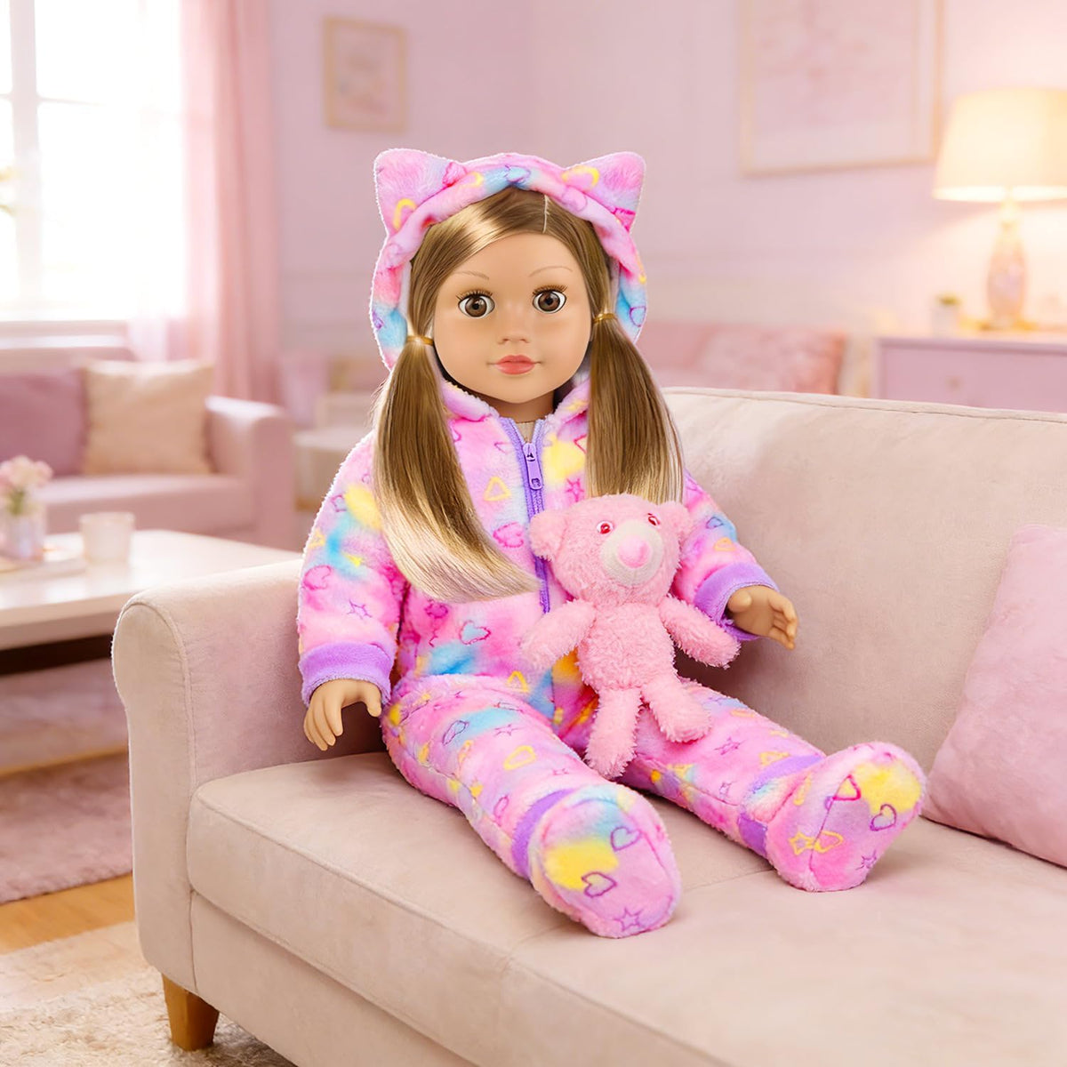 Ecore Fun 18 Inch Doll Clothes & Sleeping Bag Set, Fits American Style Doll