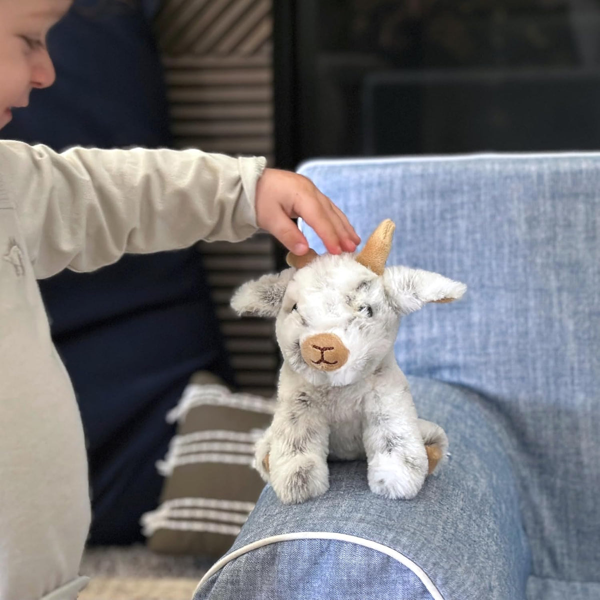 The Petting Zoo Goat Stuffed Animal Plushie, Babiez, Kids Gifts, 6 in