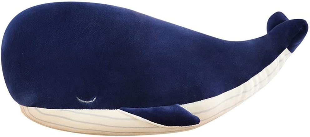 Whale Plush Pillow, Blue 10 Inch, Cute Stuffed Animal Plushies