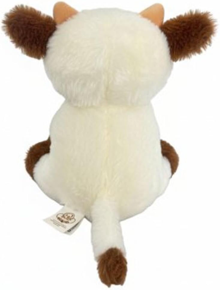 YUKOUQIAN Cow Stuffed Animal Cute Cow Plush Doll Toy 8 inch for Girls Boys Christmas (zuoniu Brown)