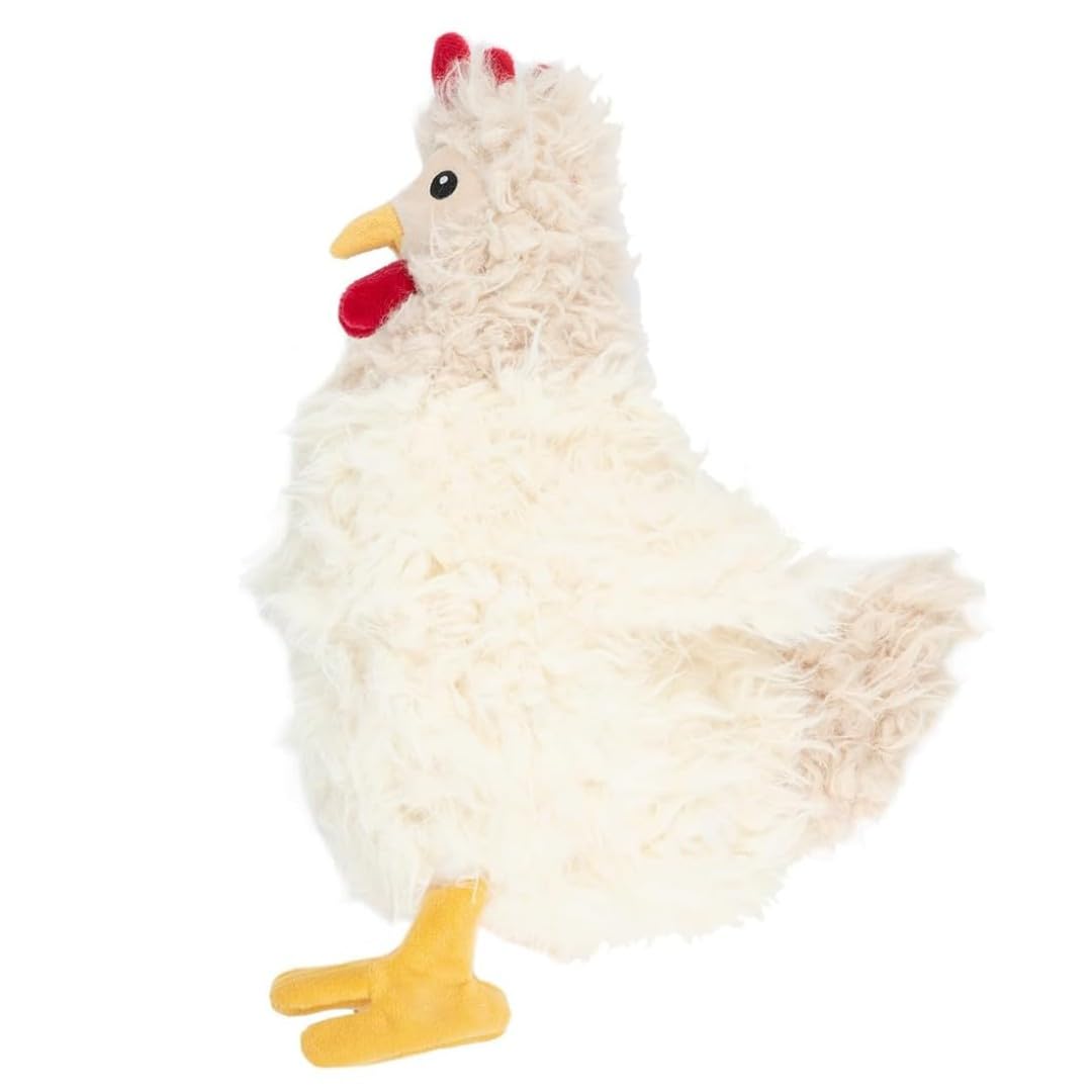 Best Pet Supplies Interactive Squeaky Dog Toy - Crinkle Duck, Yellow