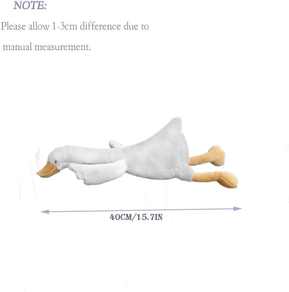 15.7" Swan Stuffed Animal,Goose Plush White Stuffed Animal Toy