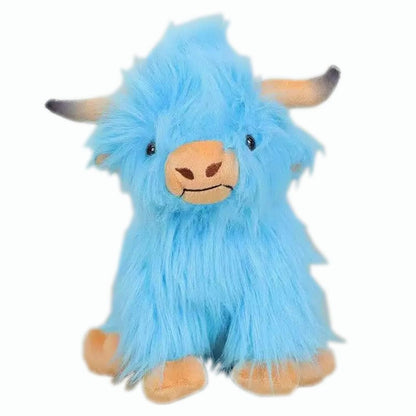 YUKOUQIAN Cow Stuffed Animal Cute Cow Plush Doll Toy 8 inch for Girls Boys Christmas (zuoniu Brown)