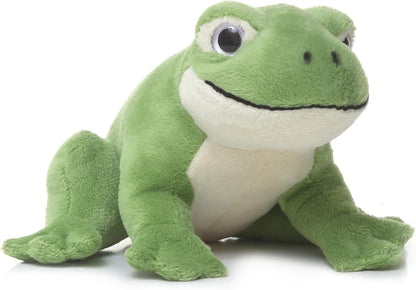 TAMMYFLYFLY Cute Realistic Green Frog Plush Toy Green Frog Stuffed Animal Lifelike Animal Doll 15cm
