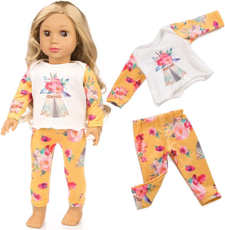 ZQDOLL 19 pcs American Doll Clothes Accessories, for 18 inch Doll Play Set