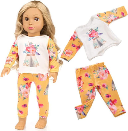 ZQDOLL 19 pcs American Doll Clothes Accessories, for 18 inch Doll Play Set