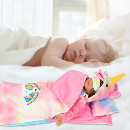 XFEYUE American 18" Doll Clothes and Sleeping Bag Accessories Outfit Set