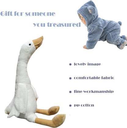 15.7" Swan Stuffed Animal,Goose Plush White Stuffed Animal Toy