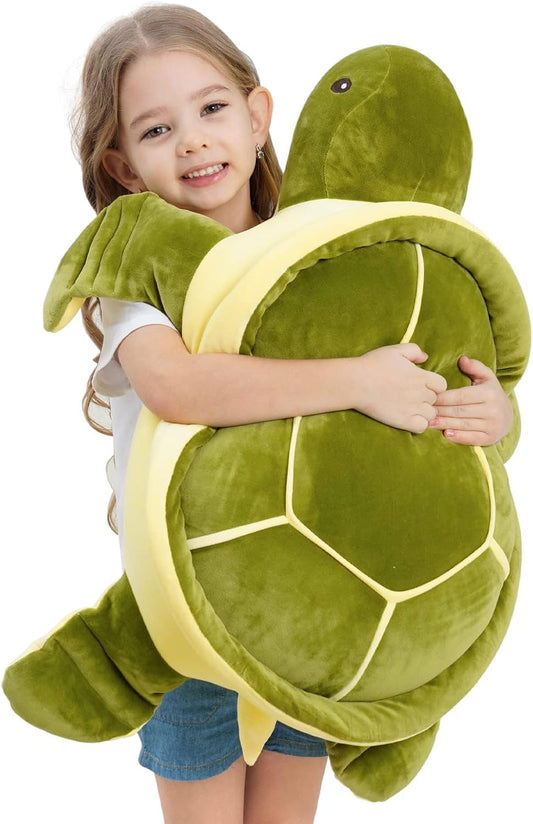 Dalmao 28 Inch Big Sea Turtle Stuffed Animals, Cute Giant Large Jumbo Soft Plush Toys, Ocean Green Turtle Plushie Body Pillow, Gifts for Kid Boys, Girls, Girlfriend, Birthday