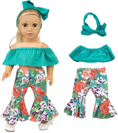 ZQDOLL 19 pcs American Doll Clothes Accessories, for 18 inch Doll Play Set