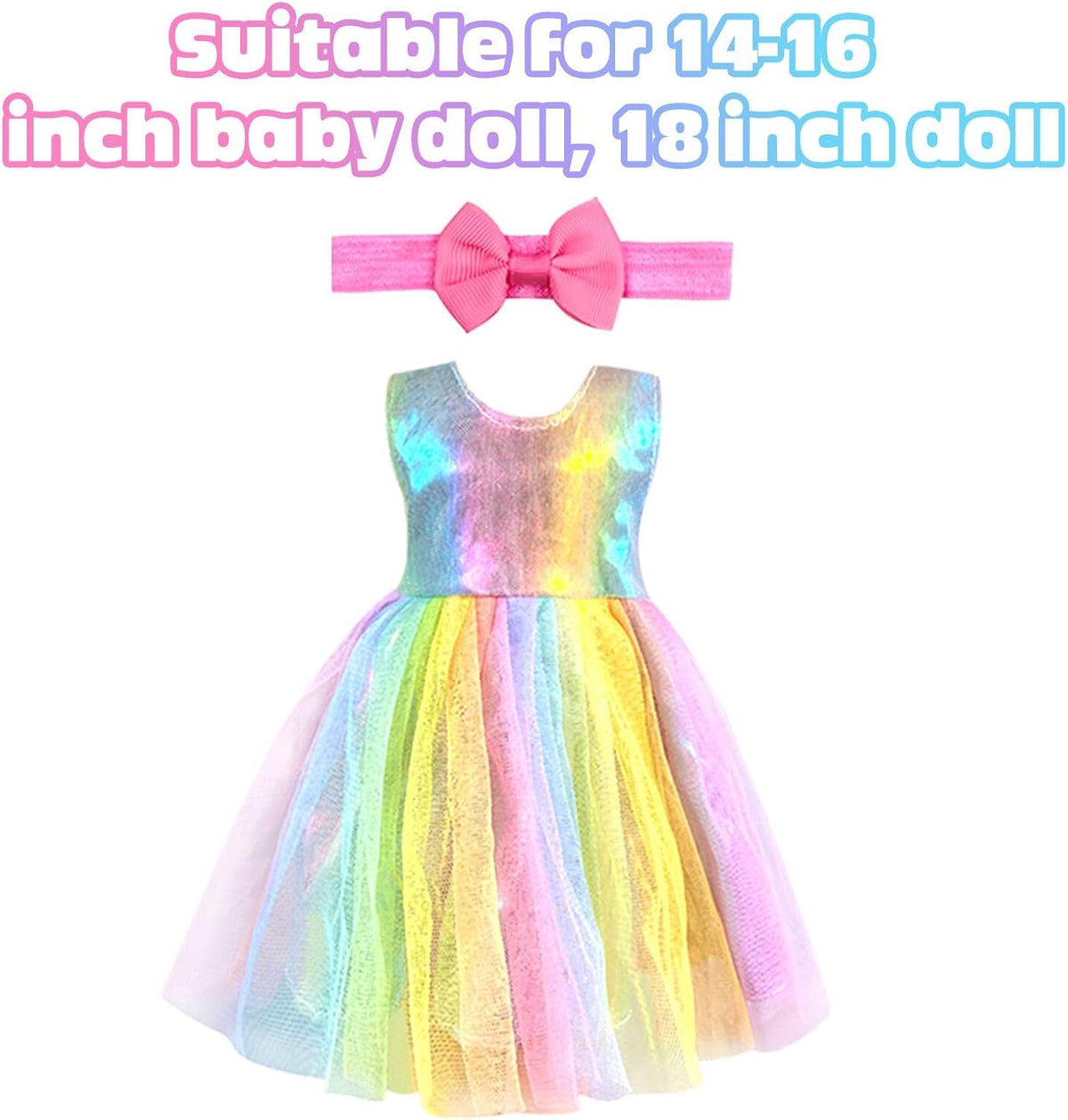 15 Pack Baby Doll Accessories, Feeding and Caring Set with Diaper Bag, Bottles, Dolls Diaper and Changing Mat, Baby Doll Stuff Clothes for Girls, Pretend Play Set Gifts for Kids Toddler