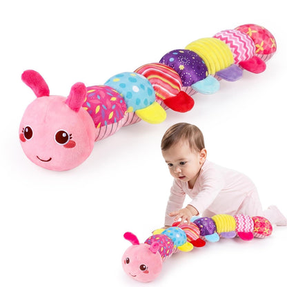 Baby Toys 0-6 Months Musical Stuffed Caterpillar Newborn Tummy Time Toys