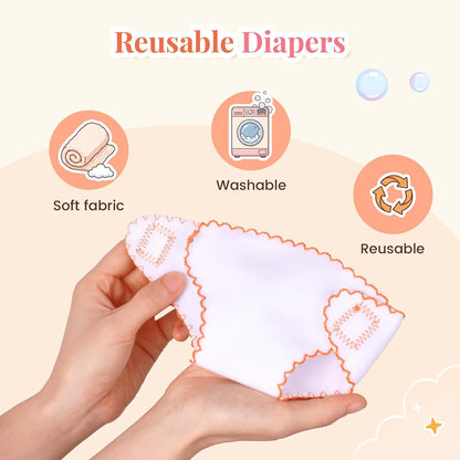 BABESIDE 9 Pcs Baby Doll Accessories with Storage Bag for 12-15 Inch Dolls