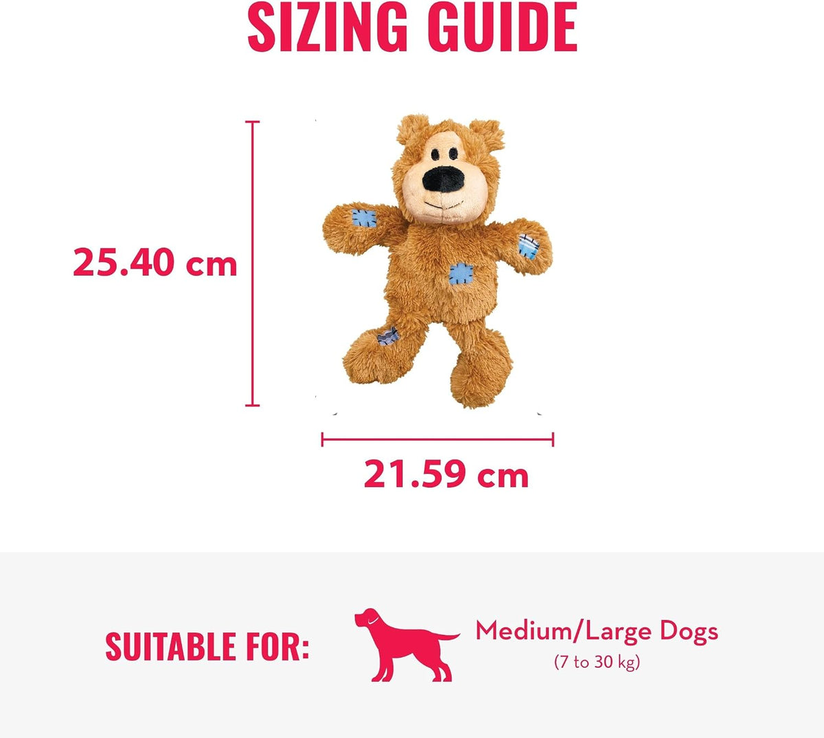 Kong Wild Knots Bear, Knotted Rope Plush Toy, for Medium/Large Dogs