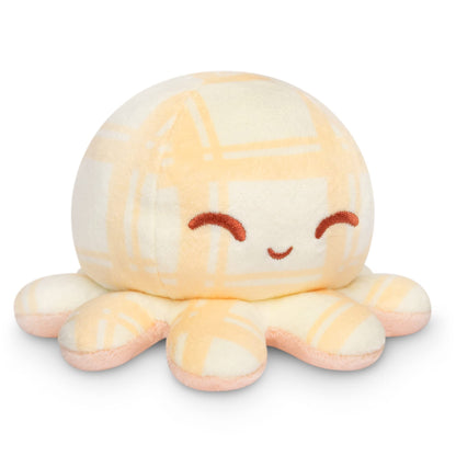 TeeTurtle Reversible Octopus Plushie 4-Inch Pink + Aqua Two-Sided Flip Plush Toy with Embroidered Details - Cute Mini Collectible Plush for Kids, Teens, and Adults