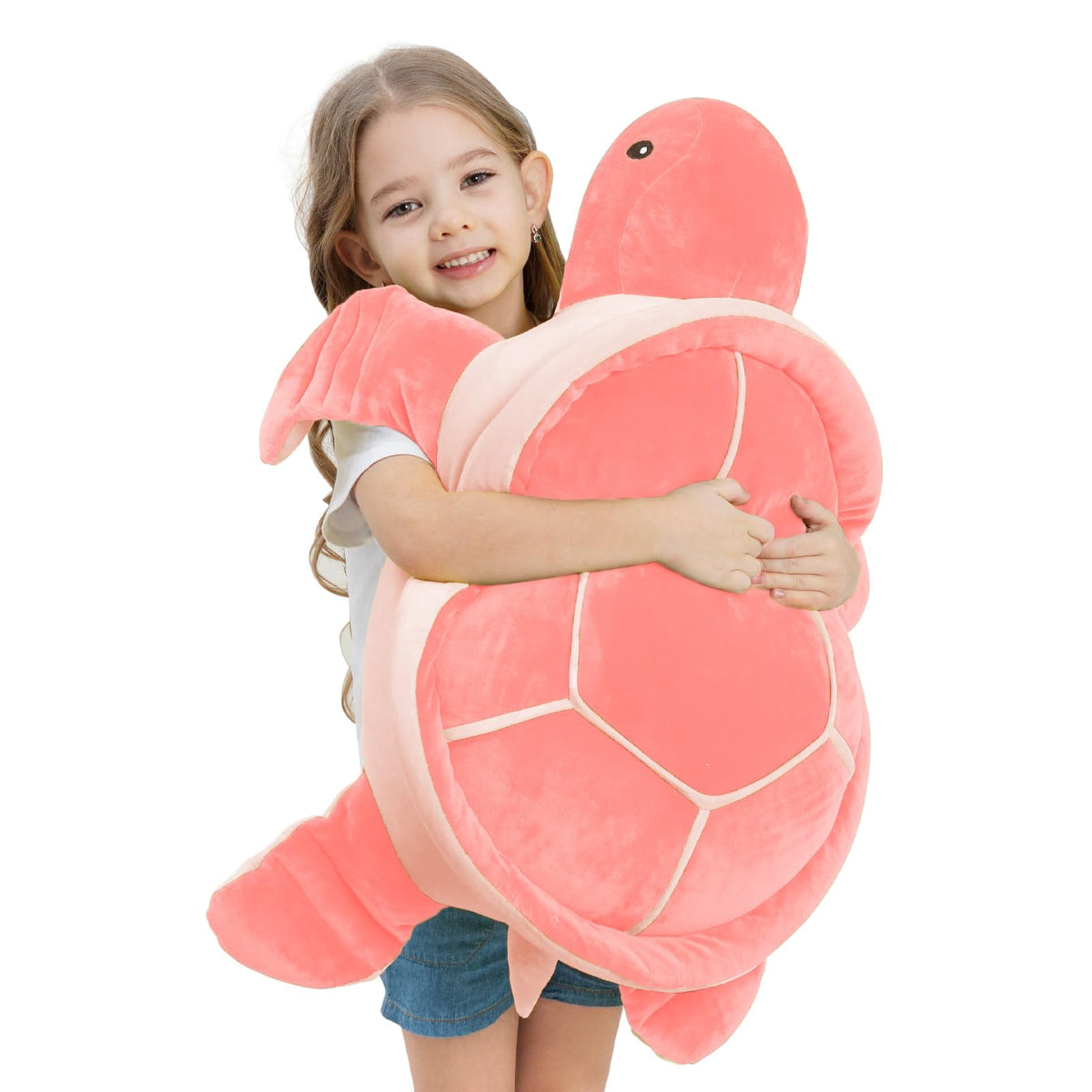 Dalmao 28 Inch Big Sea Turtle Stuffed Animals, Cute Giant Large Jumbo Soft Plush Toys, Ocean Green Turtle Plushie Body Pillow, Gifts for Kid Boys, Girls, Girlfriend, Birthday