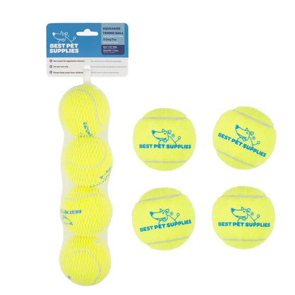 Best Pet Supplies Interactive Squeaky Dog Toy - Crinkle Duck, Yellow