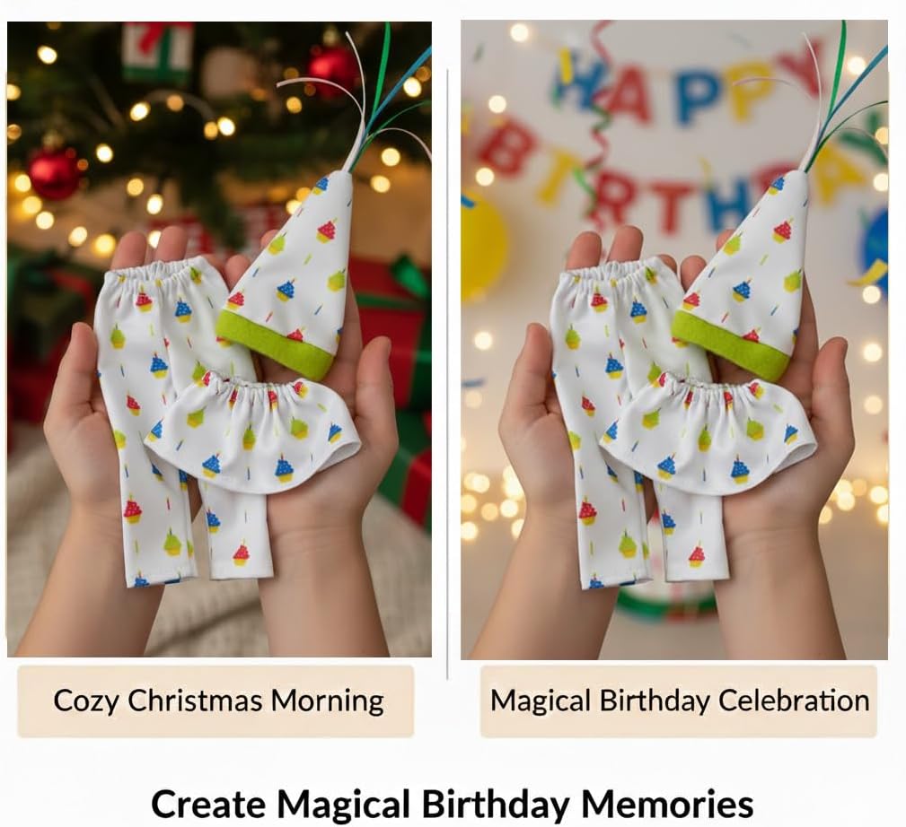 Christmas Elf Birthday Accessories Kit Tradition Holiday Clothes Set