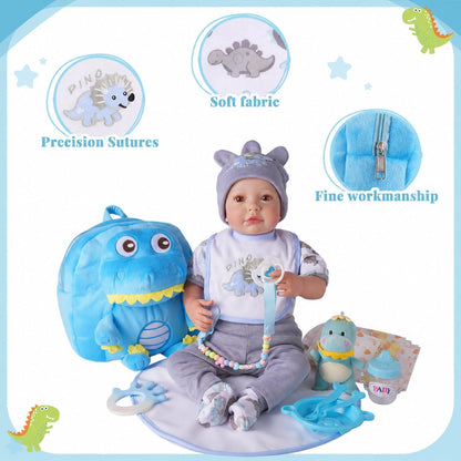 BABESIDE 18 Pcs Reborn Baby Doll Accessories Set for 17–22 Inch Dolls