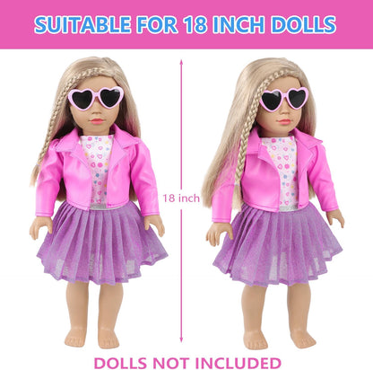 American 18 Inch Doll Makeup Accessories Clothes Tote Bag Set for 18" Dolls