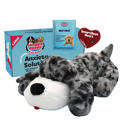 Snuggle Puppy Heartbeat Toy, Calming Comfort, Medium Breeds - Biscuit