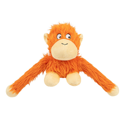 Best Pet Supplies Interactive Squeaky Dog Toy - Crinkle Duck, Yellow