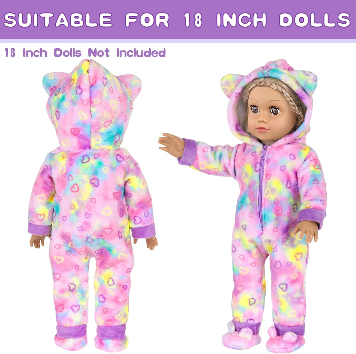 American 18" Doll Clothes and Sleep Bag Accessories Sleepover Outfit Set