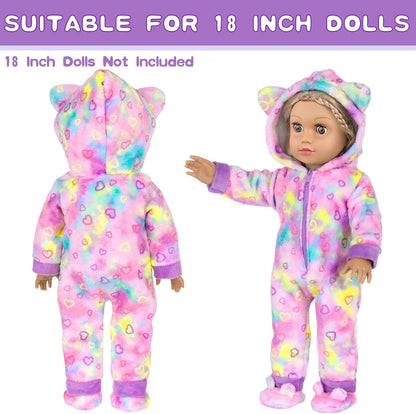 American 18" Doll Clothes and Sleep Bag Accessories Sleepover Outfit Set