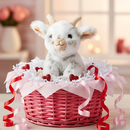 The Petting Zoo Goat Stuffed Animal Plushie, Babiez, Kids Gifts, 6 in