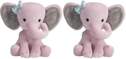 Bedtime Originals Twinkle Toes Pink Elephant Plush, Hazel, 1 Count (Pack of 1)