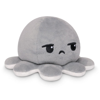 TeeTurtle Reversible Octopus Plushie 4-Inch Pink + Aqua Two-Sided Flip Plush Toy with Embroidered Details - Cute Mini Collectible Plush for Kids, Teens, and Adults
