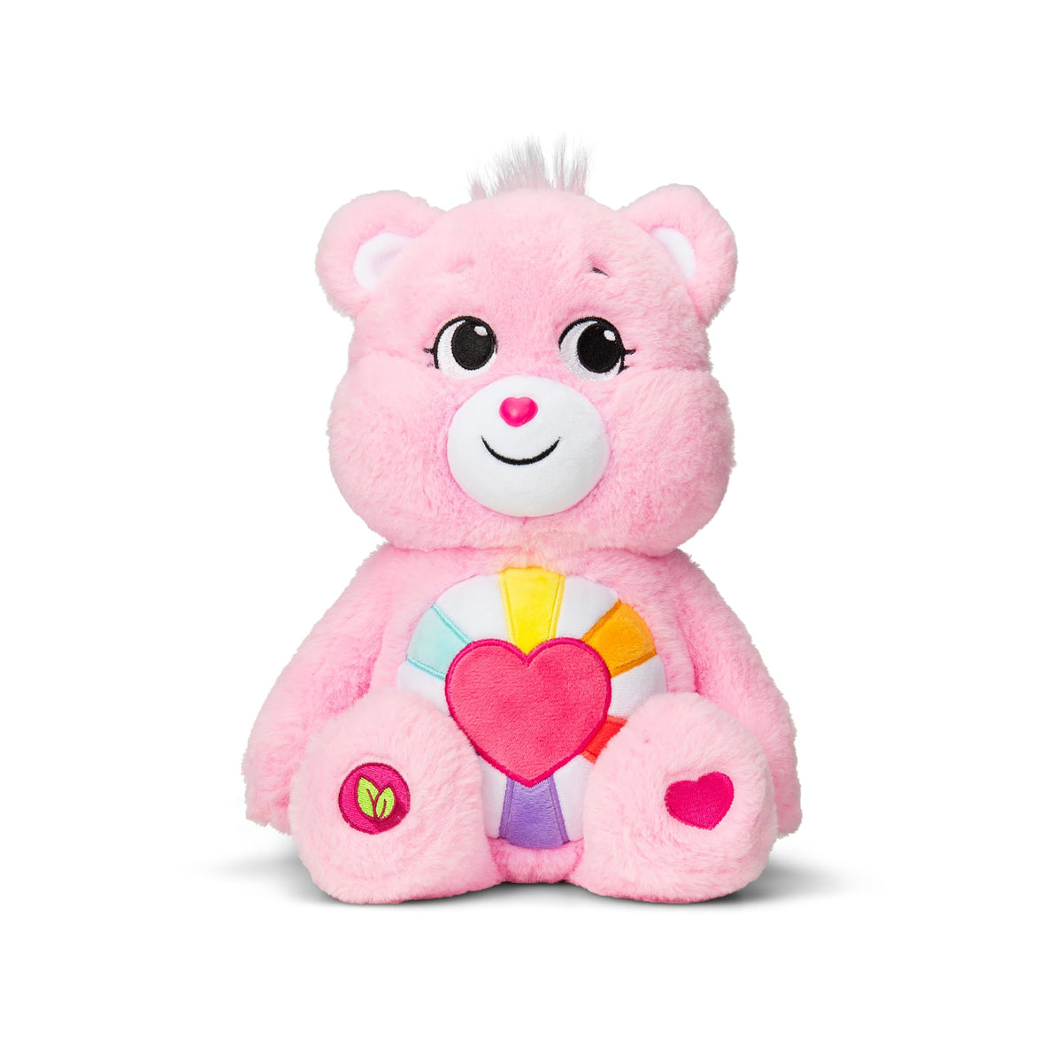 Care Bears 14" Cheer Bear Plushie - Medium Size - Pink Plushie for Ages 4+ – Perfect Stuffed Animal Holiday, Birthday Gift, Super Soft and Cuddly – Good For Girls and Boys, Employees, Collectors