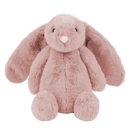 Best Pet Supplies Bunny Buddy Squeaky Plush Dog Toy - Beige & Gray