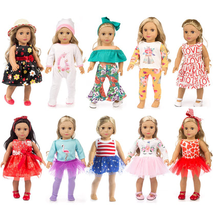 ZQDOLL 19 pcs American Doll Clothes Accessories, for 18 inch Doll Play Set