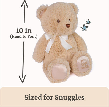 GUND My First Teddy Bear 10-Inch Tan Stuffed Animal for Ages 0+