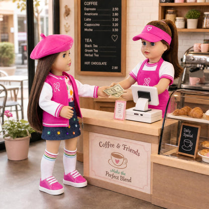 ZITA ELEMENT American 18 Inch Doll Clothes Accessories, Star Role Play Set