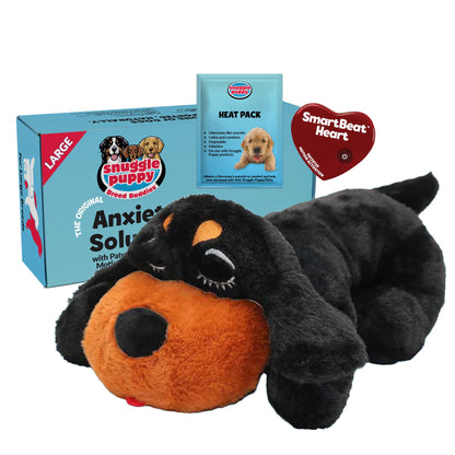 Snuggle Puppy Heartbeat Toy, Calming Comfort, Medium Breeds - Biscuit