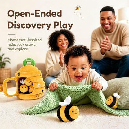 JoyCat Baby Toys 6-12 Months, Beehive Toy with 5 Sensory Bees, Baby Gift