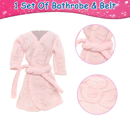 10 Sets Doll Clothes Hooded Sports Suit Tops and Pants for 11.5 inch Dolls