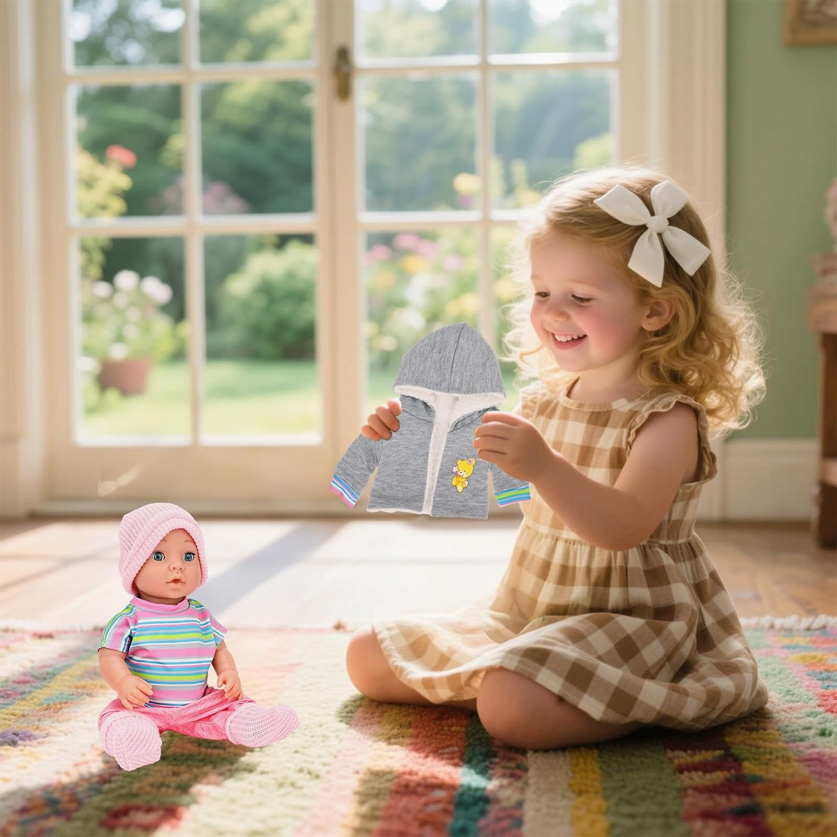 5 PCS Baby Doll Clothes & Accessories for 14-16 inch Baby Dolls
