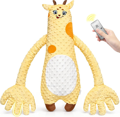 Interactive Plush Toy, Cute Animal Plush Stuffed Doll for Girls Boys, Portable Fun Play Toy for Home, Travel and Gift (Yellow Giraffe)