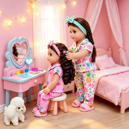 ZITA ELEMENT 18 Inch Girl Doll Clothes, Spa & Sleepover Party Accessories