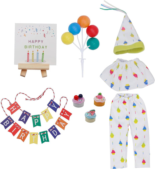 Christmas Elf Birthday Accessories Kit Tradition Holiday Clothes Set