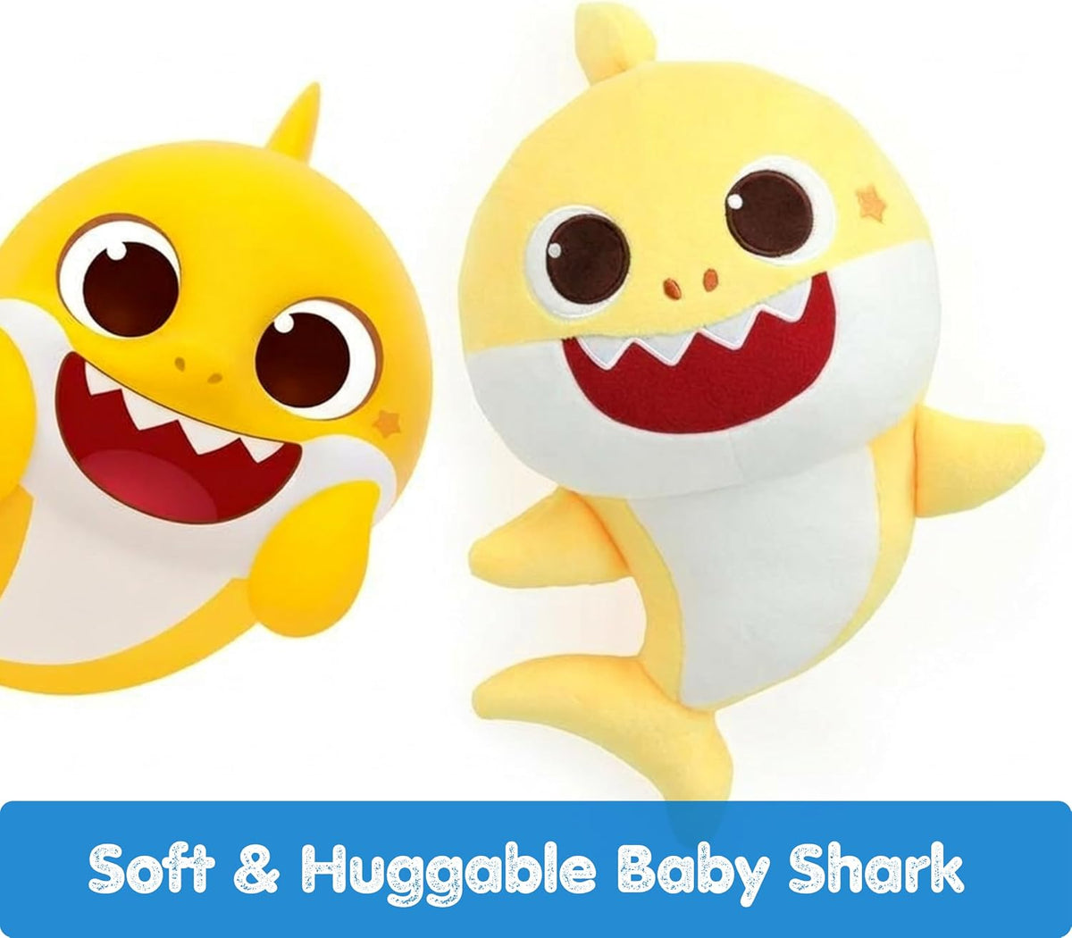 Pinkfong Baby Shark Singing Plush Toy - 13" Soft Huggable Stuffed Animal, Washable, Interactive Musical Toy, Baby and Toddler Gift, Ages 18 Months+
