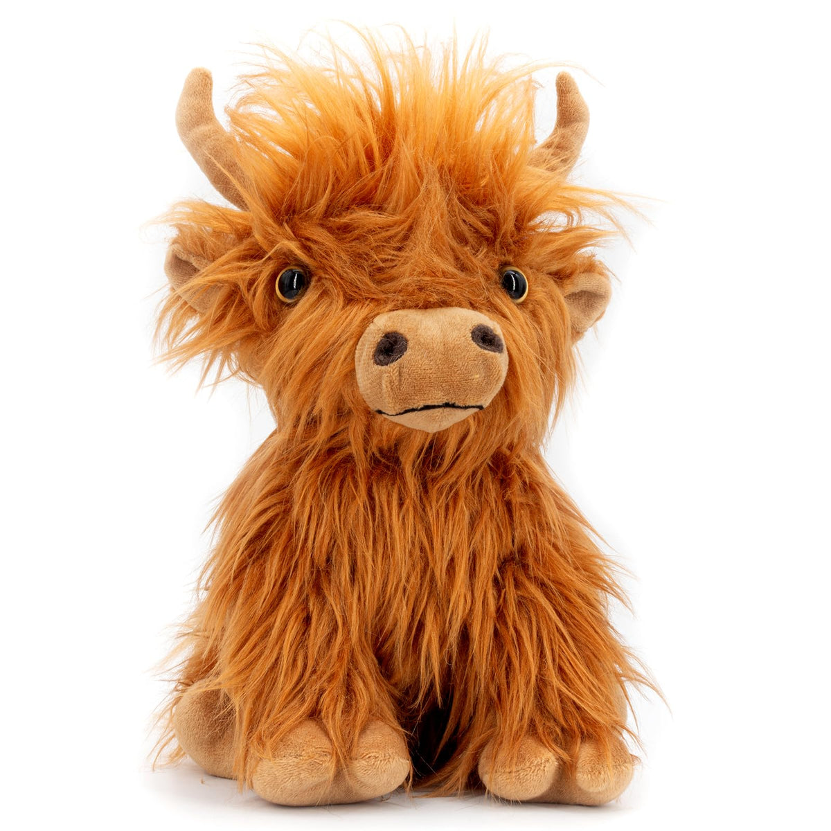 Marysun Microwavable Highland Cow Stuffed Animal - Weighted Stuffed Animal Plush, Heating Pad, Cozy Gift for Girls|Women|Kids|Elderly People, 9.8in, 1.65lb