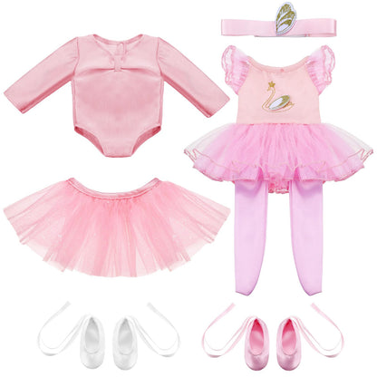 Kajaia 8 Pcs 18 Inch Doll Swimsuits Clothes and Accessories