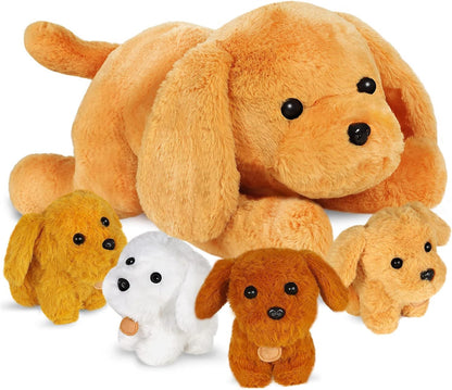KMUYSL Mommy Plush Toys with 4 Babies, Stuffed Animal for Kids, Unicorn