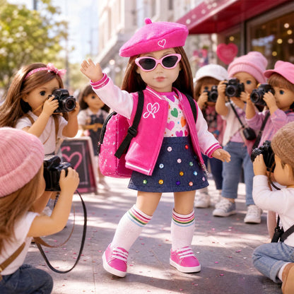 ZITA ELEMENT American 18 Inch Doll Clothes Accessories, Star Role Play Set