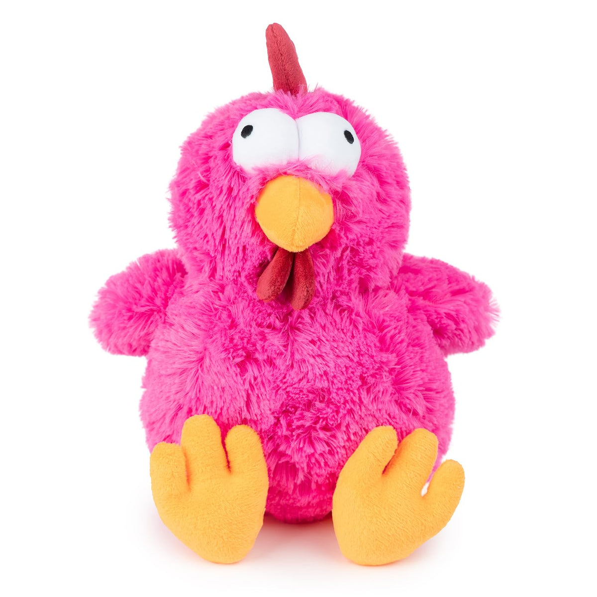 Best Pet Supplies Interactive Squeaky Dog Toy - Crinkle Duck, Yellow
